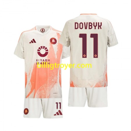 Billige Fotballdrakter AS Roma Artem Dovbyk 11 Barn Bortedraktsett 2024/25 Kortermet